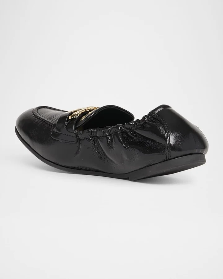 Jodie Leather Gancio Loafers - Image 4