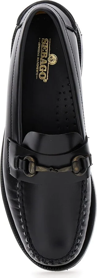 'joe' Black Pull-on Loafers With Horsebit Detail In Leather Man - Image 4