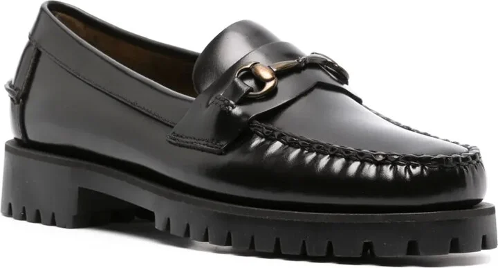 Joe decorative-plaque leather loafers - Image 2
