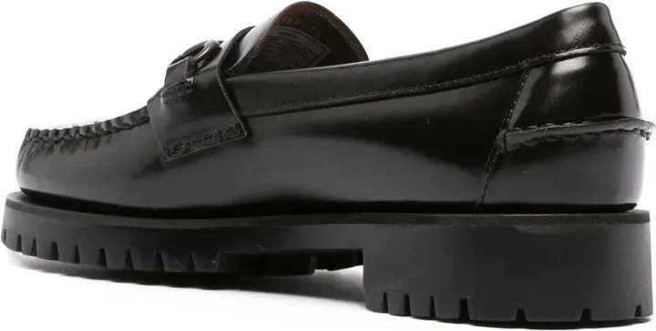 Joe decorative-plaque leather loafers - Image 3