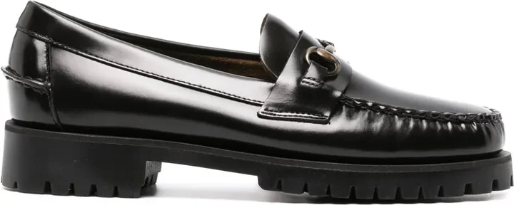 Joe decorative-plaque leather loafers