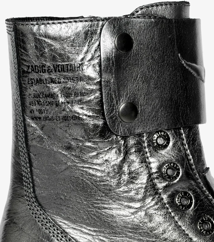 Joe Fast Vintage Metal Ankle Boots - Image 2
