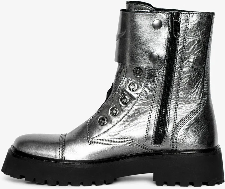 Joe Fast Vintage Metal Ankle Boots - Image 4