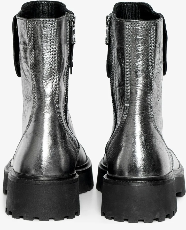 Joe Fast Vintage Metal Ankle Boots - Image 5