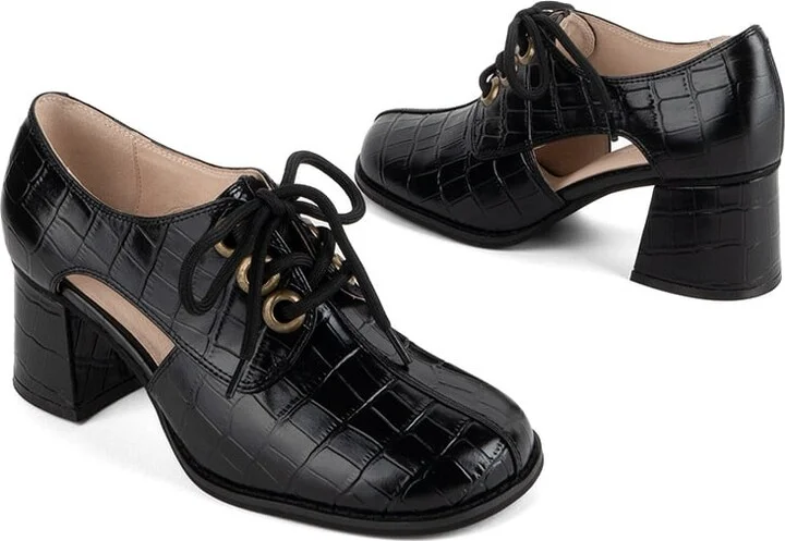 Joe Joe Flared Oxford-Black