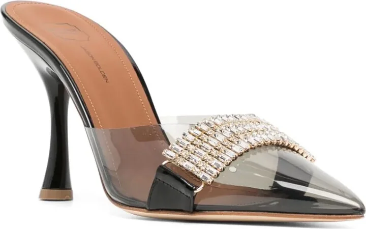 Joelle 90mm leather mules - Image 2