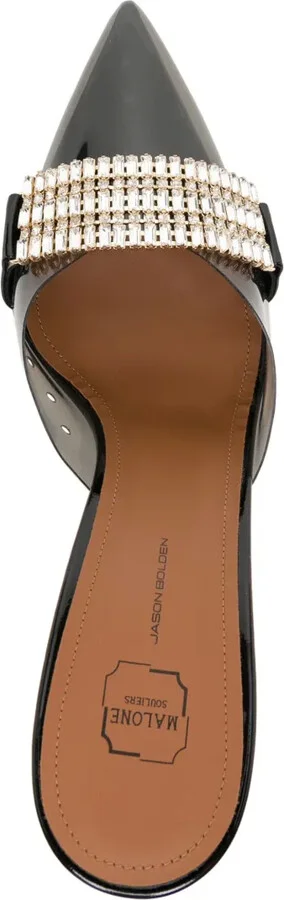 Joelle 90mm leather mules - Image 4