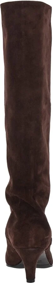 'joelle' Brown Boots With Pointed Design And Low Heel In Suede Woman - Image 4