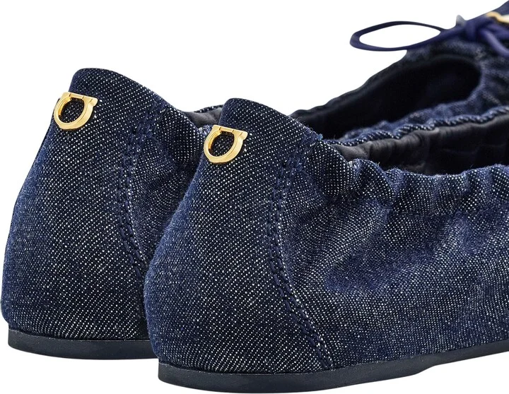 Joelle Denim Ballet Flat - Image 2