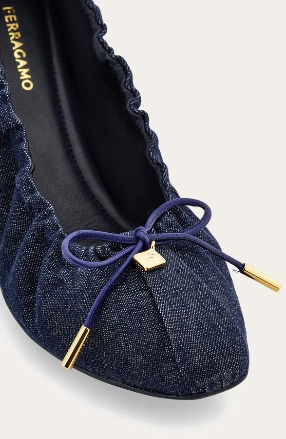 Joelle Denim Ballet Flat - Image 4