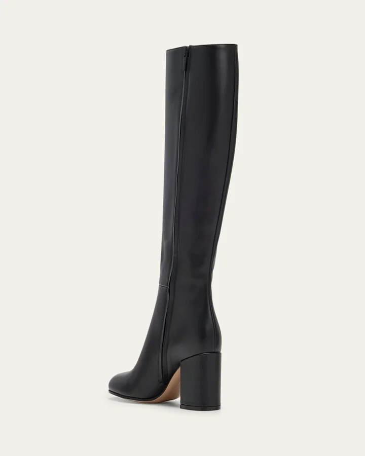 Joelle Leather Knee Boots - Image 2