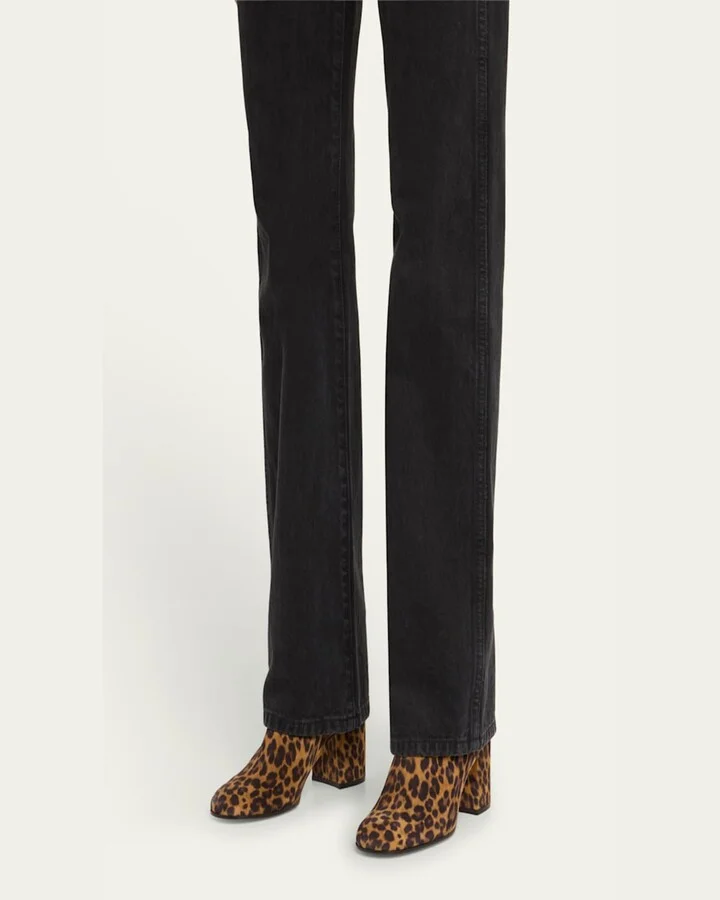 Joelle Leopard Suede Ankle Boots - Image 6