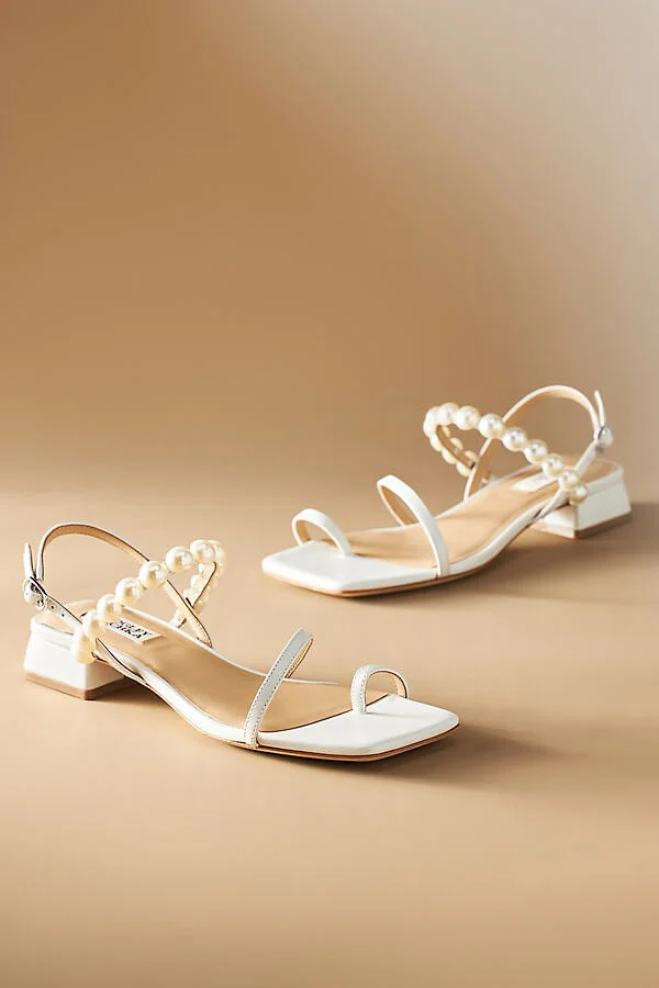Joelle Pearly Toe-Ring Block-Heel Sandals - Image 2