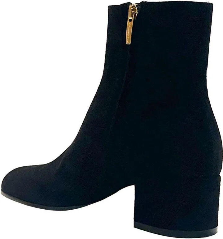 Joelle Round Toe Block Heel Ankle Boots - Image 3