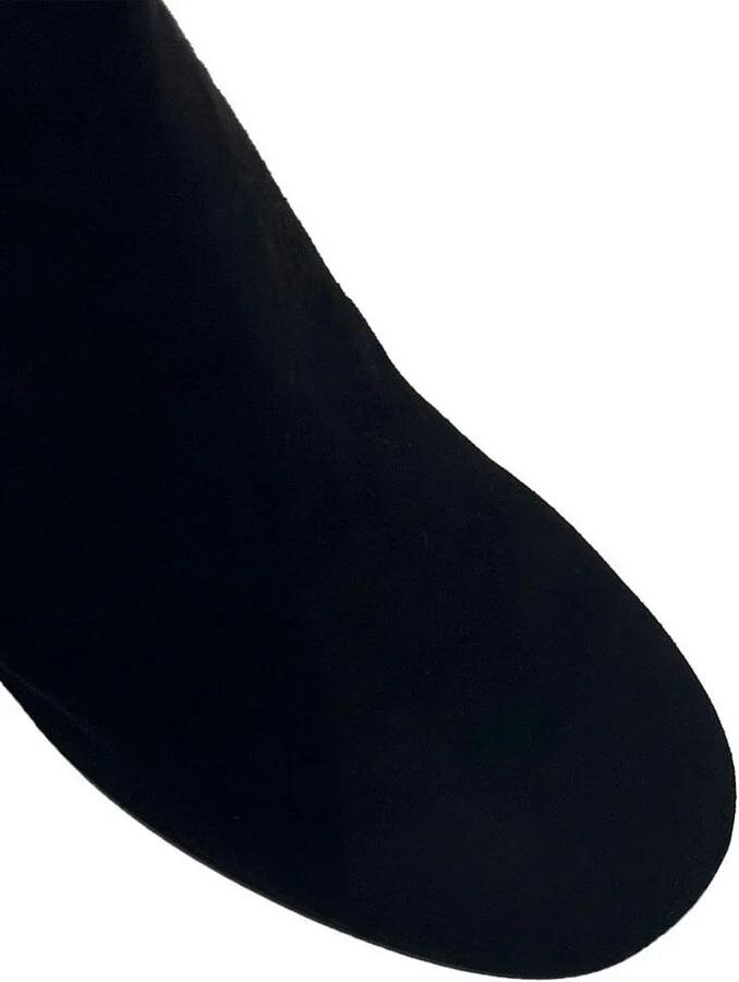 Joelle Round Toe Block Heel Ankle Boots - Image 4