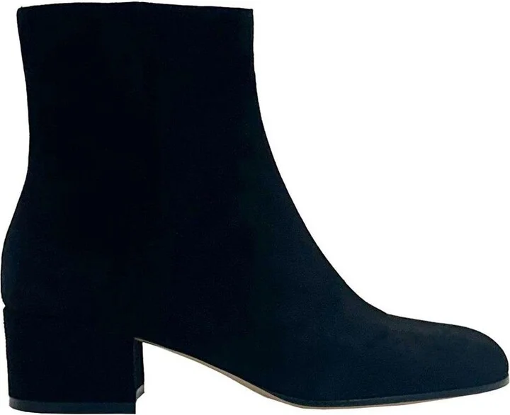 Joelle Round Toe Block Heel Ankle Boots