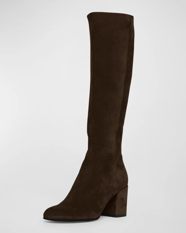Joelle Suede Knee Boots - Image 2