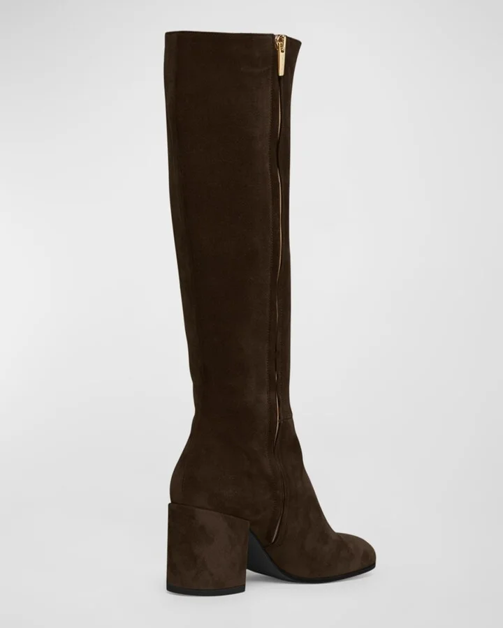 Joelle Suede Knee Boots - Image 3