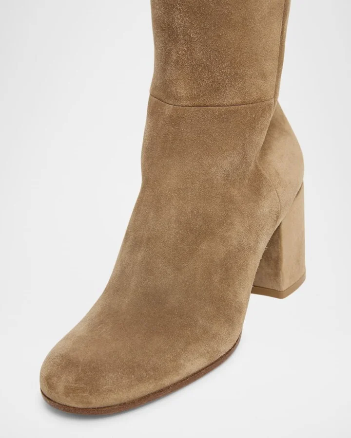 Joelle Suede Knee Boots - Image 6