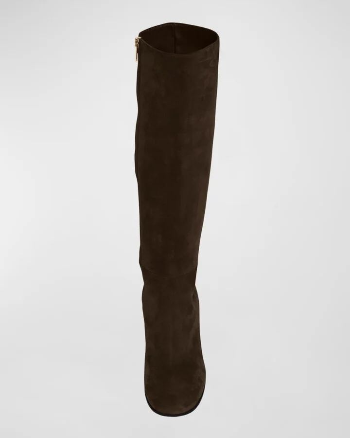 Joelle Suede Knee Boots - Image 8
