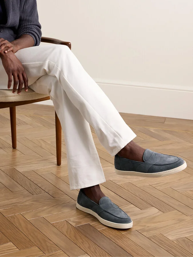 Joey Suede Penny Loafers - Image 2
