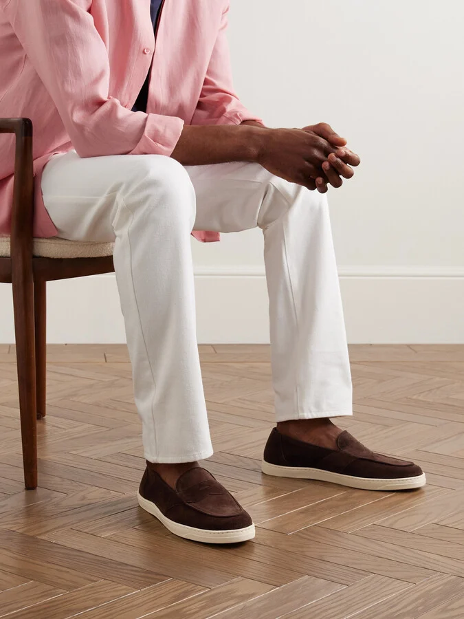 Joey Suede Penny Loafers - Image 2