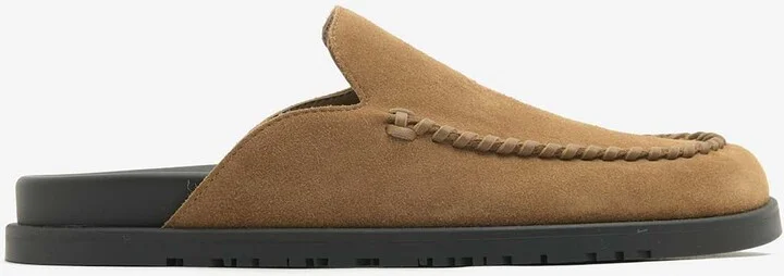 Johan Mules in Brun Fume Suede