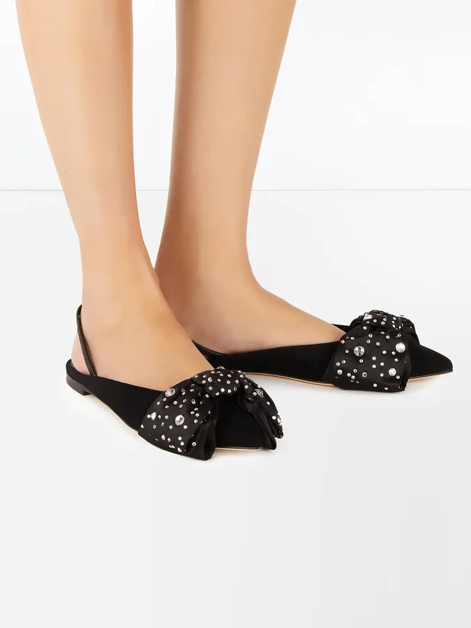 Johanna bow detail ballerina shoes - Image 5