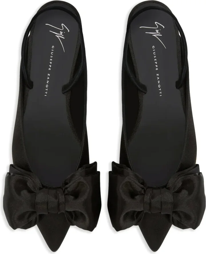 Johanna bow-detail ballerina shoes - Image 4