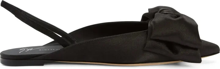 Johanna bow-detail ballerina shoes