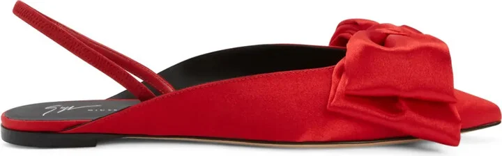 Johanna bow-detail ballerina shoes
