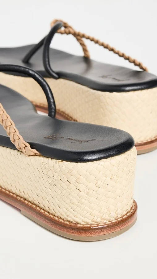 Johanna Ortiz Cow Leather Wedges - Image 4