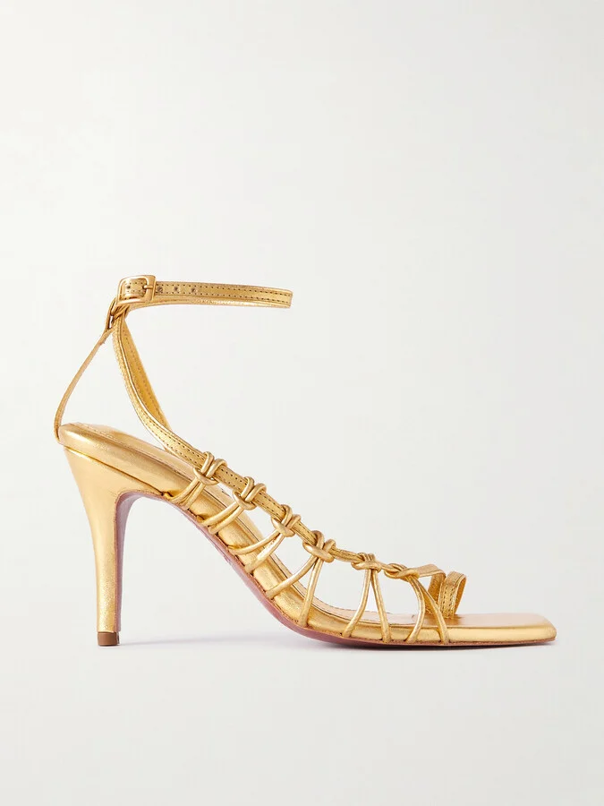 Johanna Ortiz - + Net Sustain Aventurera Nocturna Metallic-leather Sandals - Gold