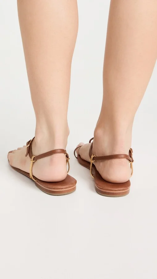 Johanna Ortiz Wood Chocolate Sun Downer Sandals - Image 4