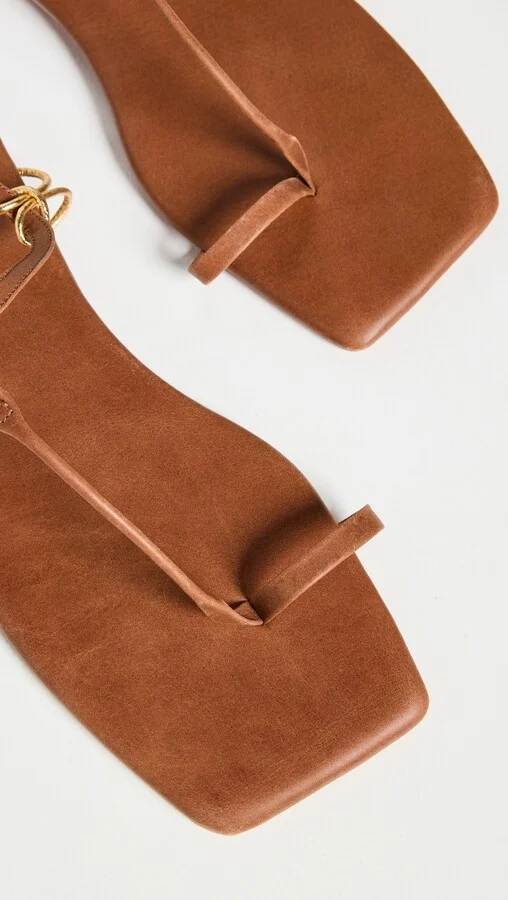 Johanna Ortiz Wood Chocolate Sun Downer Sandals - Image 5
