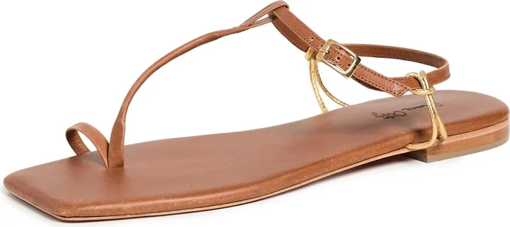 Johanna Ortiz Wood Chocolate Sun Downer Sandals