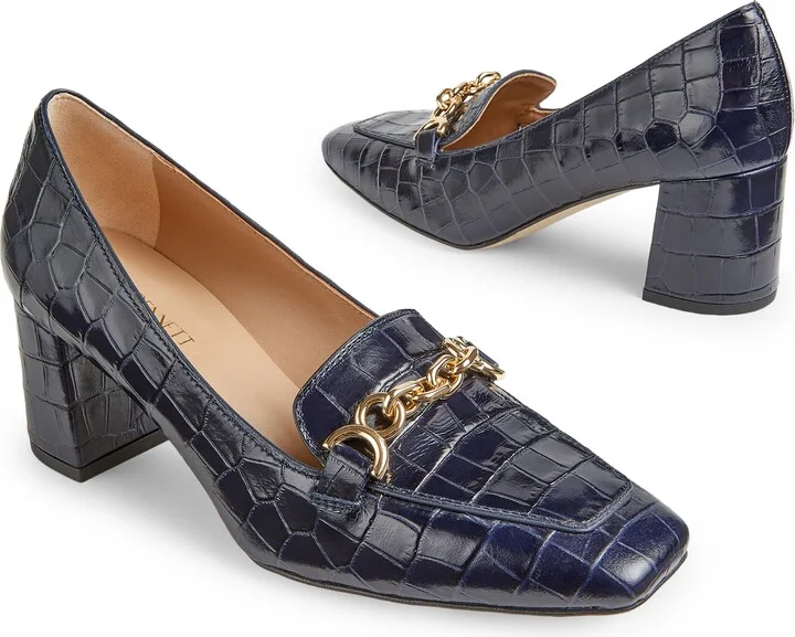 Johanna Trim Block Heel Loafer Pump - Image 4