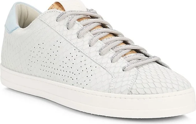 John Embossed Leather Low-Top Sneakers - Image 2