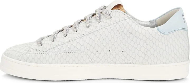 John Embossed Leather Low-Top Sneakers - Image 4