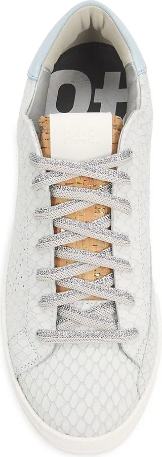 John Embossed Leather Low-Top Sneakers - Image 5