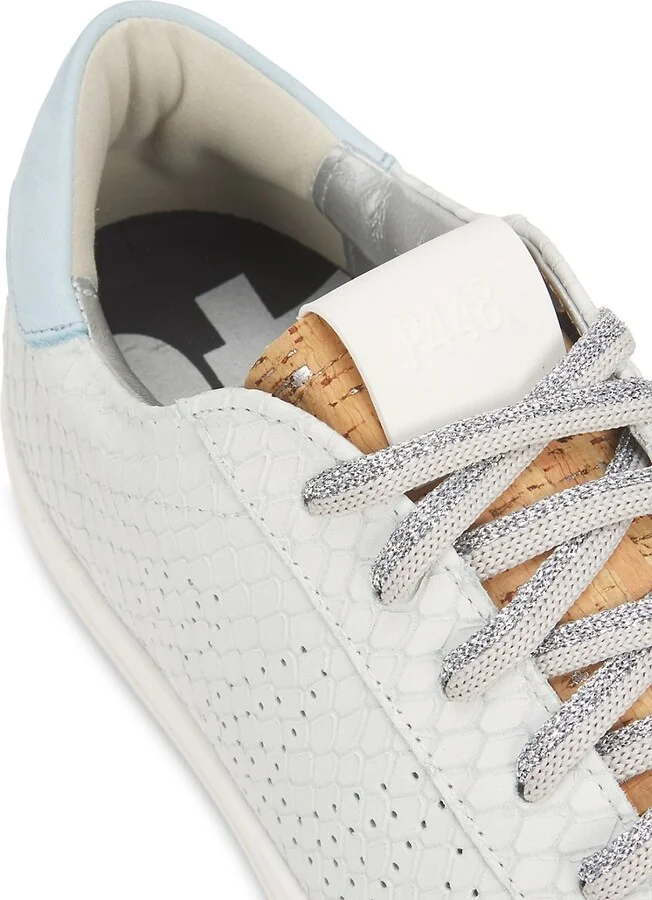 John Embossed Leather Low-Top Sneakers - Image 6