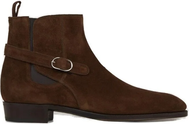 John Lobb Buckle Ankle Boots