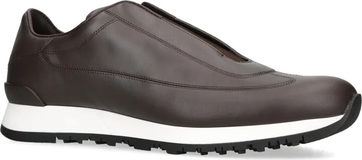 John Lobb Leather Lift Slip-On Sneakers - Image 3