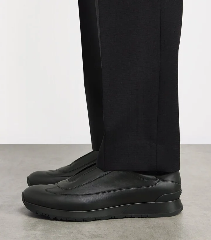 John Lobb Leather Lift Slip-On Sneakers - Image 2
