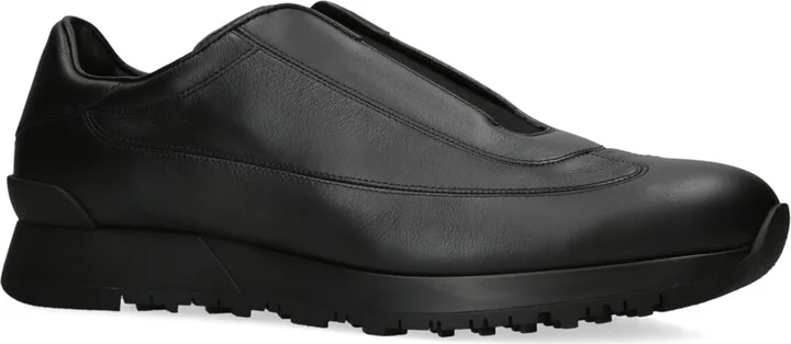 John Lobb Leather Lift Slip-On Sneakers - Image 4