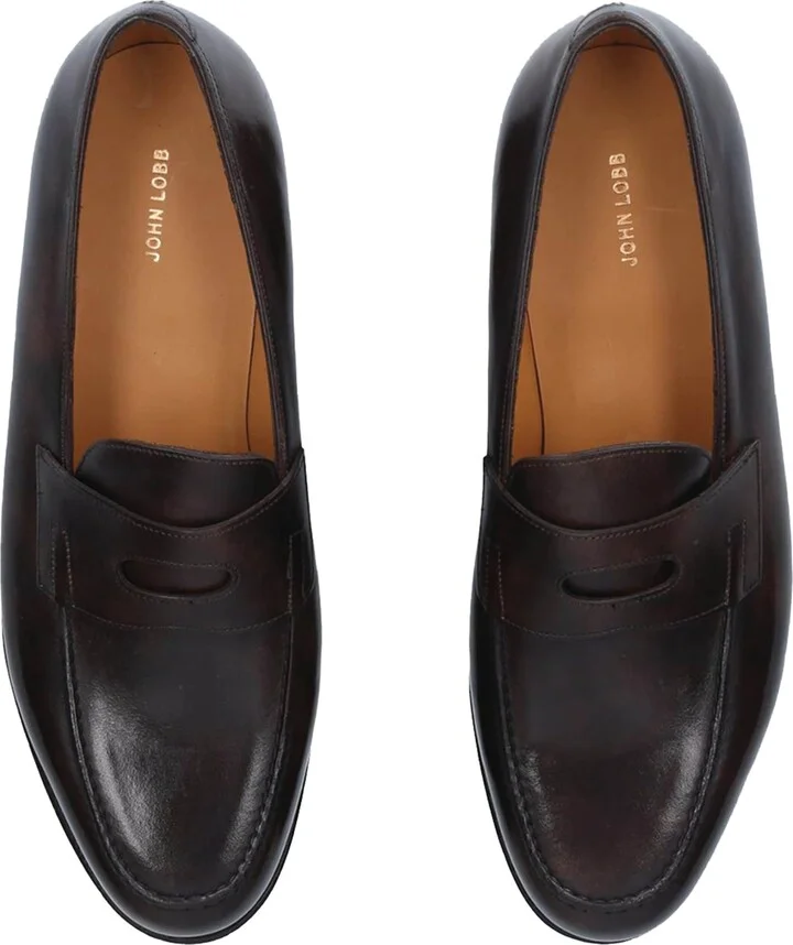 John Lobb Leather Lopez Loafers - Image 4