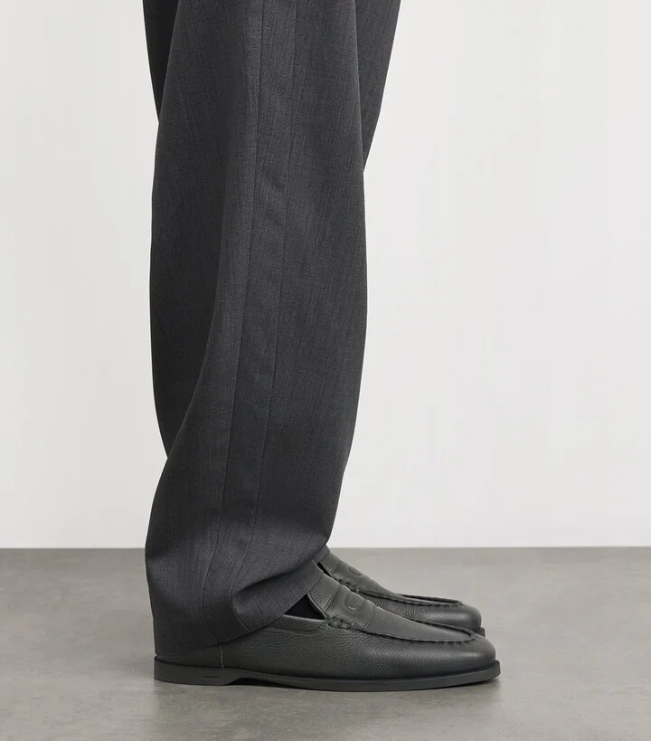 John Lobb Leather Pace Loafers - Image 2