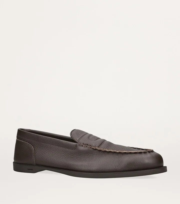 John Lobb Leather Pace Loafers - Image 4