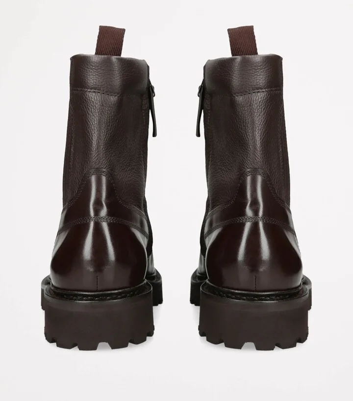John Lobb Leather Ridge Ankle Boots - Image 2