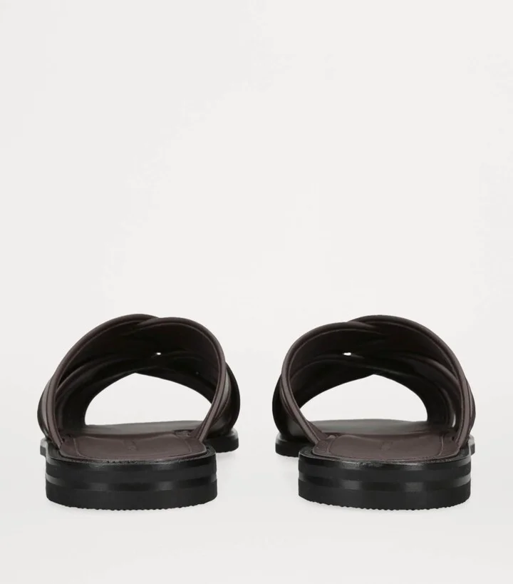 John Lobb Leather Salt Sandals - Image 2
